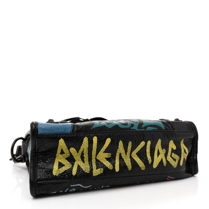 Balenciaga Agneau Arena Graffiti All Over Classic Hardware Mini City Black Multicolor 4 of 10