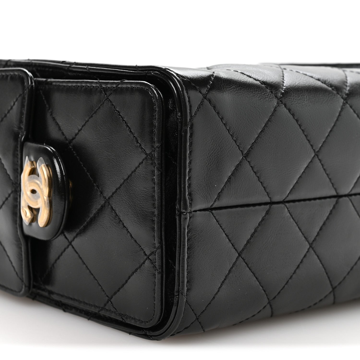 Chanel Shiny Crumpled Calfskin Quilted Mini Chanel 25 Handbag