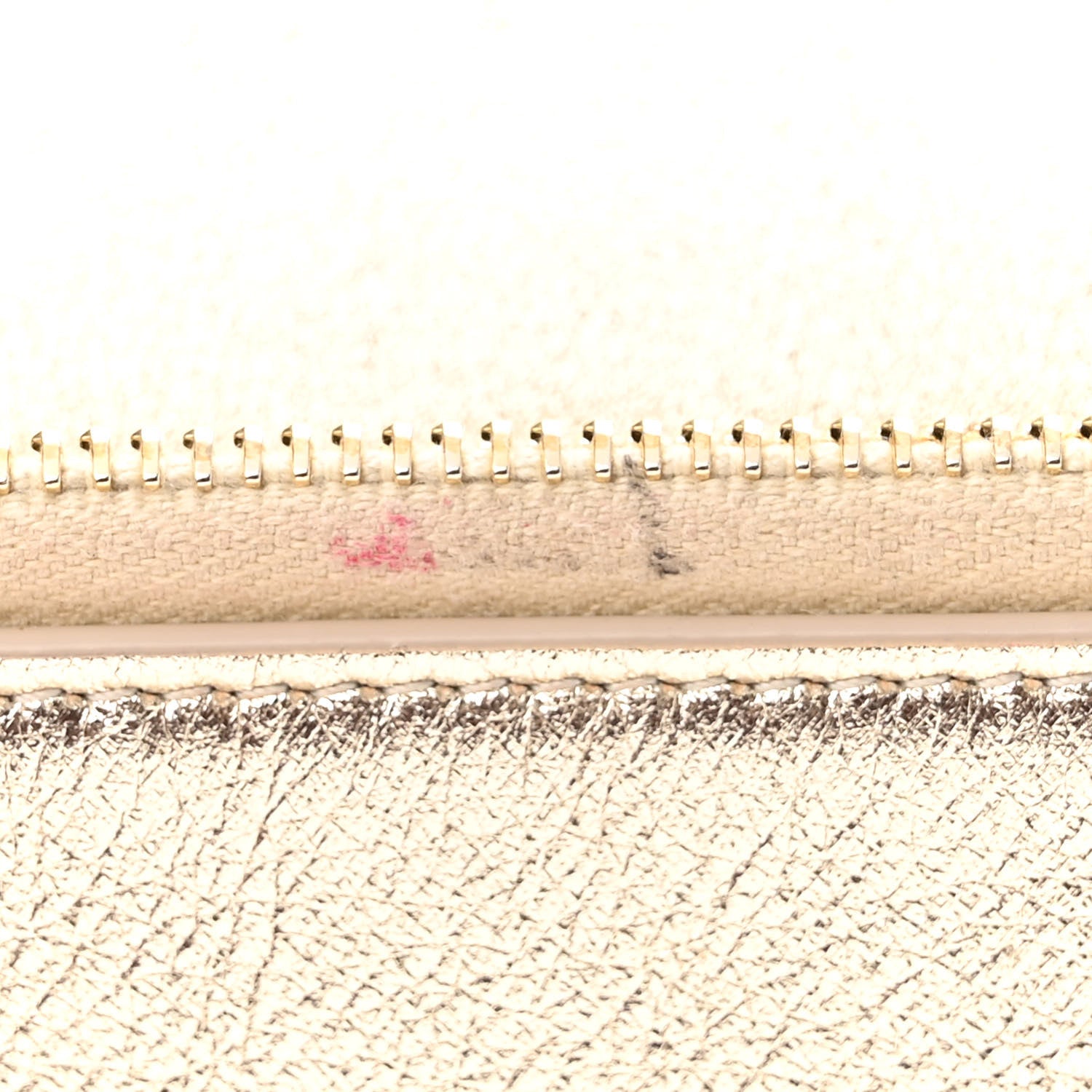 Saint Laurent Metallic Calfskin Monogram Envelope Chain Wallet Gold 10 of 12
