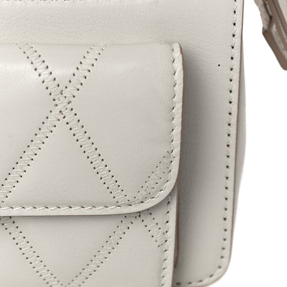 Givenchy Goatskin Diamond Quilted Pocket Crossbody White 12 of 14