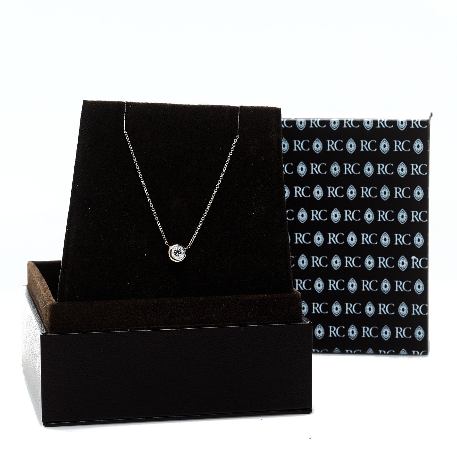 Roberto Coin 18K White Gold Diamond .24ct Diamonds by the Inch Pendant Necklace 6 of 6