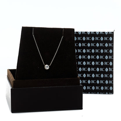 Roberto Coin 18K White Gold Diamond .24ct Diamonds by the Inch Pendant Necklace 6 of 6