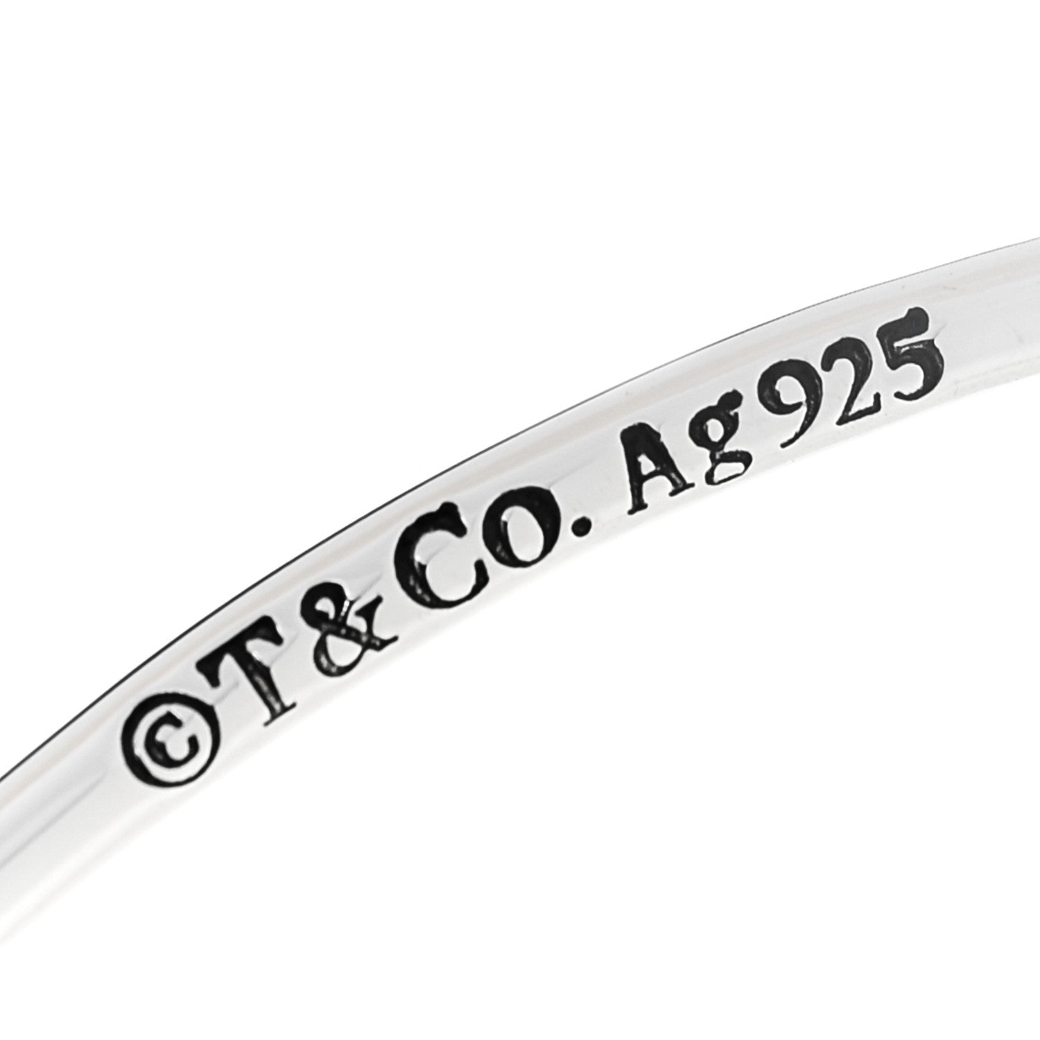 Tiffany Sterling Silver Hook Bangle Bracelet 4 of 4