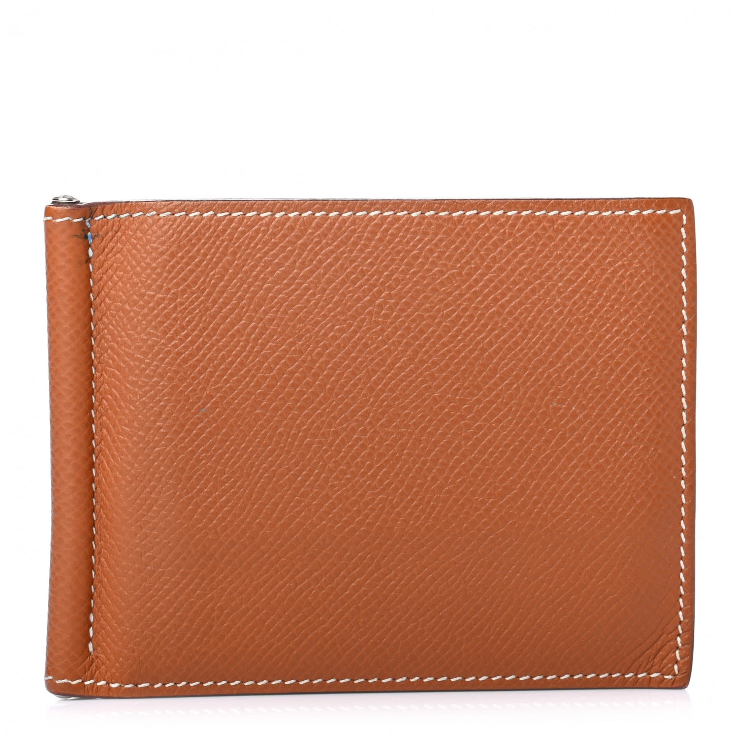 Epsom Poker Money Clip Wallet Gold Black Chocolate