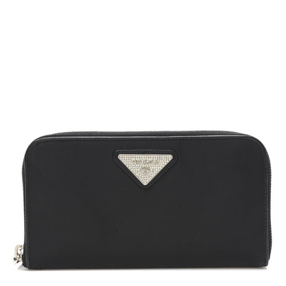 Prada Tessuto Light Nylon Zip Around Wallet Black 1 of 10
