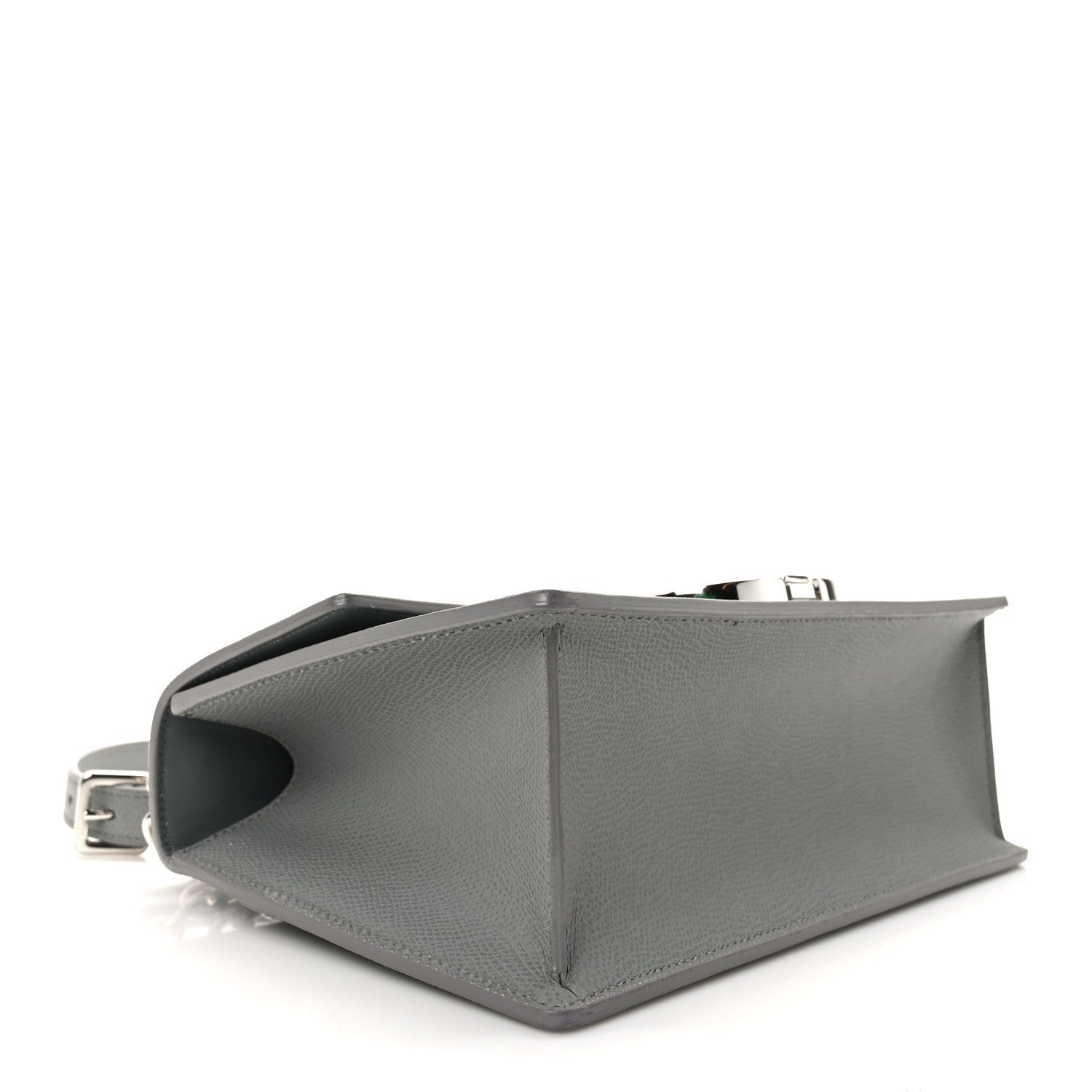 Christian Dior Grained Calfskin 30 Montaigne Chain Flap Bag Grey 4 of 14