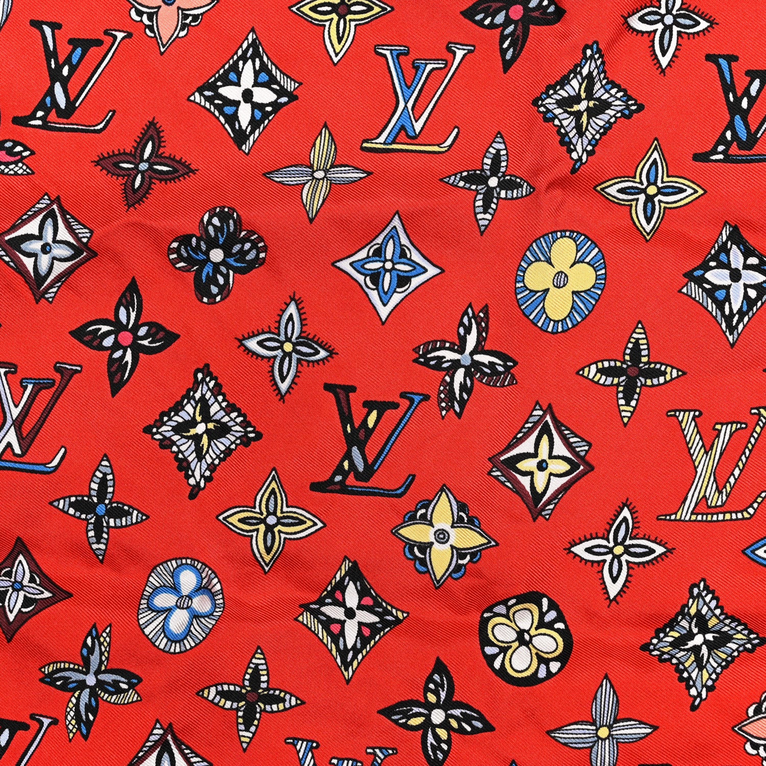 Louis Vuitton Silk Monogram Innocence Square Scarf Multicolor 2 of 3
