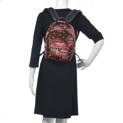 Louis Vuitton Monogram Jungle Dots Palm Springs Backpack PM Coquelicot Denim 2 of 8