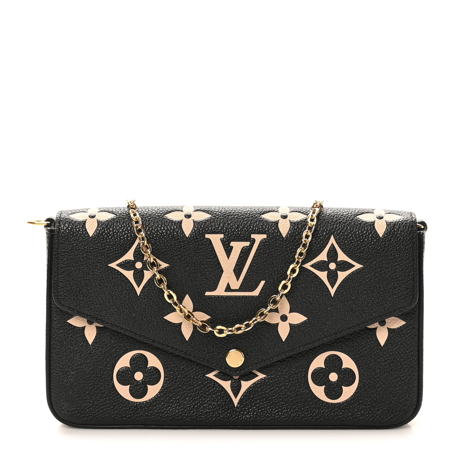 Empreinte Monogram Giant Felicie Pochette Black Beige