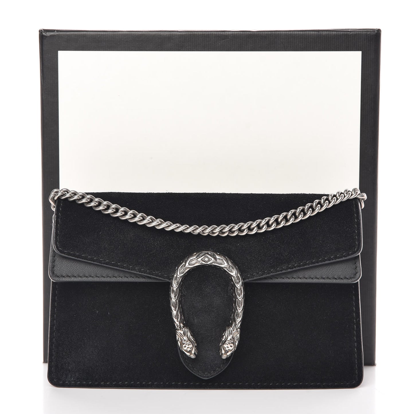 Suede Super Mini Dionysus Shoulder Bag Black