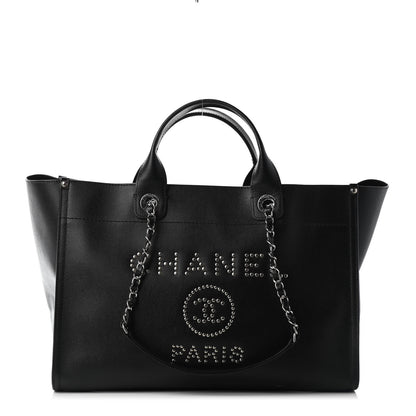 Chanel Caviar Medium Studded Deauville Tote Black 1 of 13