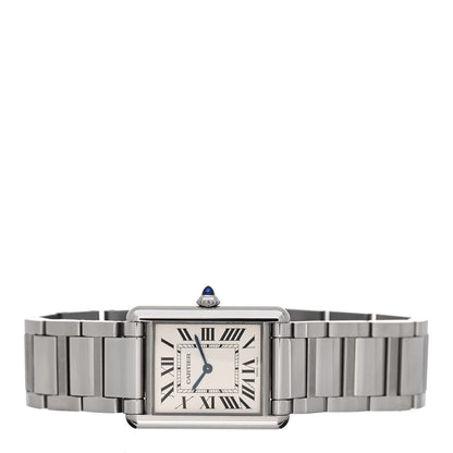 Cartier Stainless Steel 25mm Must de Cartier Tank Quartz Watch 2 of 5