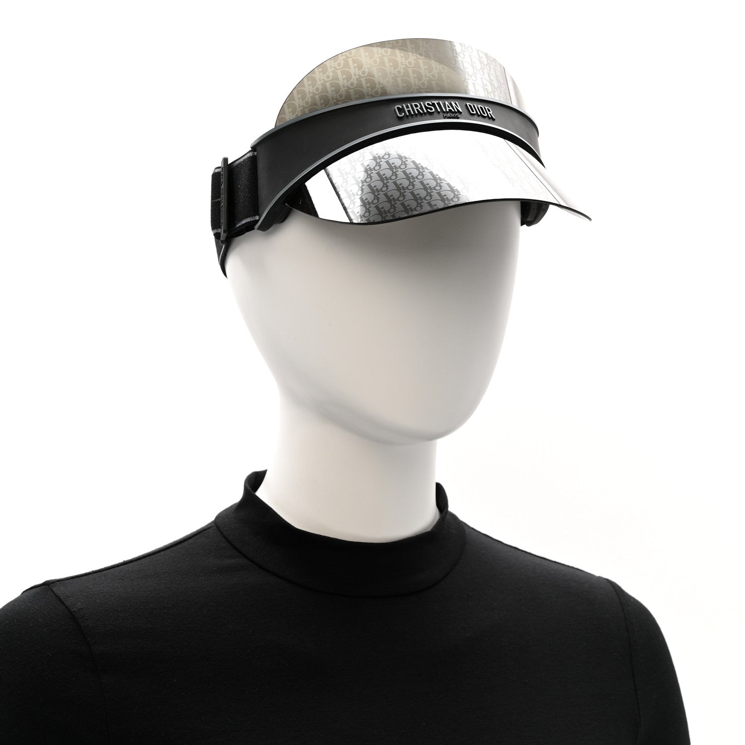 Christian Dior Oblique DiorClub V1U Sun Visor Black 2 of 7