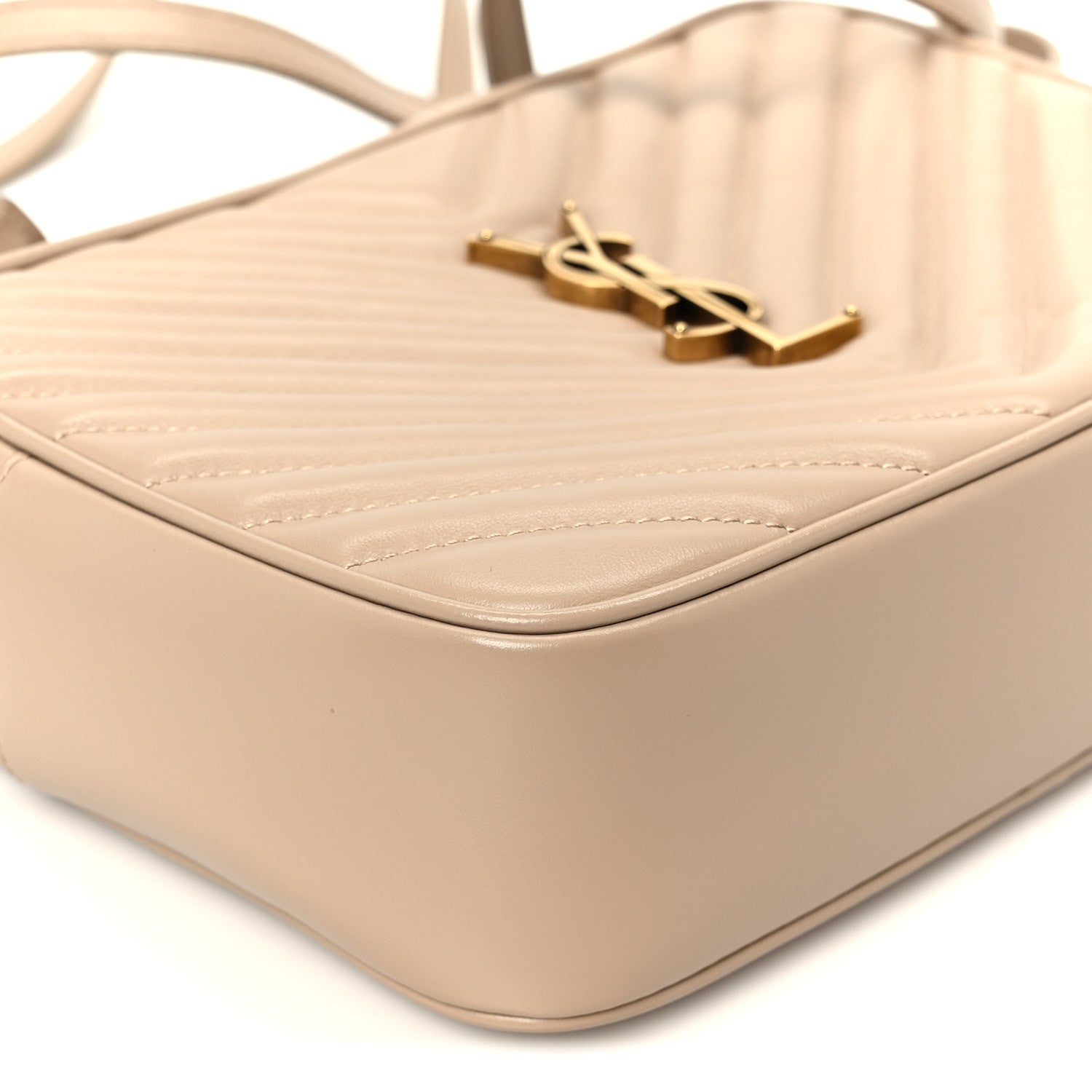 Saint Laurent Calfskin Matelasse Monogram Lou Camera Bag Nude Powder 9 of 11