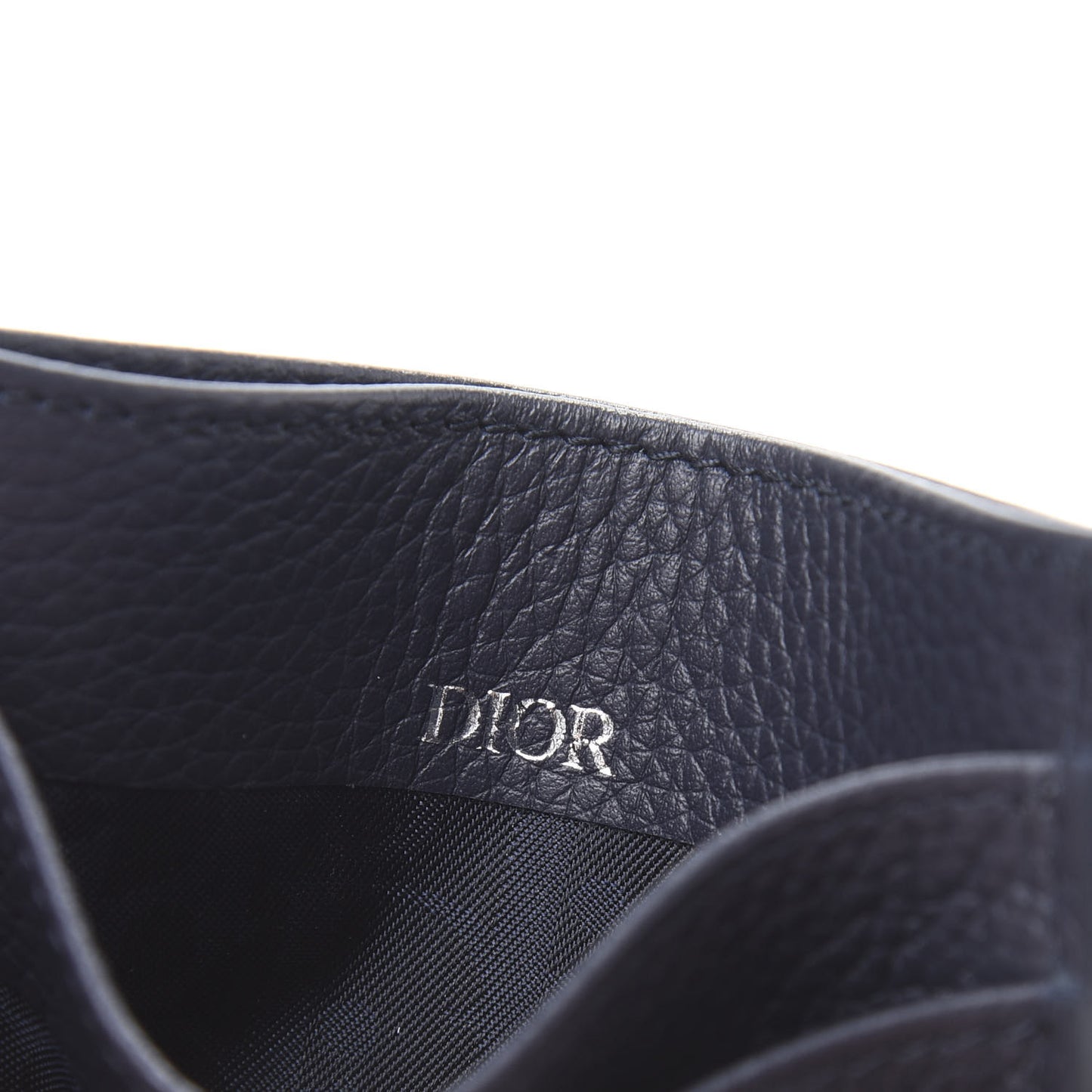 X AIR JORDAN Grained Calfskin Card Holder Bleu