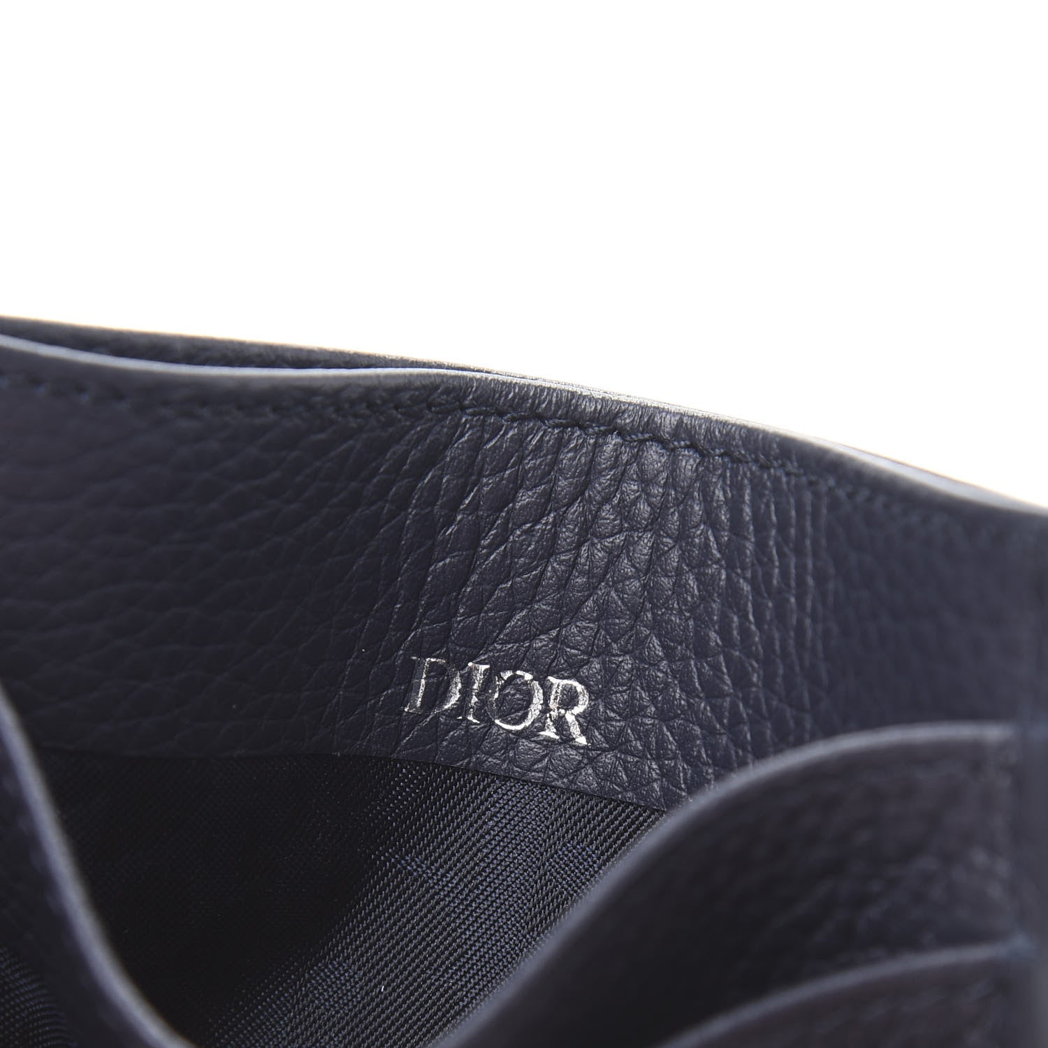 Christian Dior X AIR JORDAN Grained Calfskin Card Holder Bleu 6 of 9