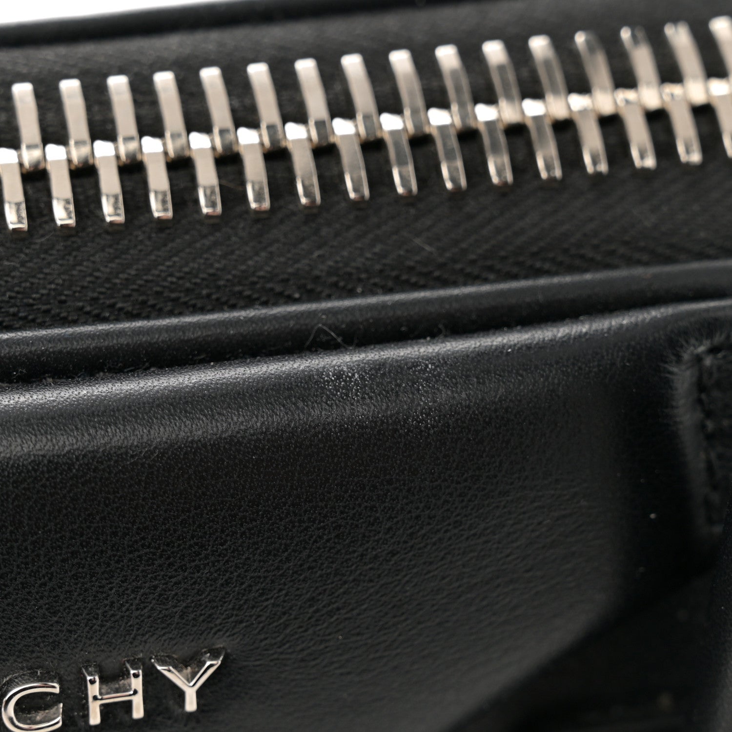 Givenchy Calfskin Signature Logo Small Antigona Black 11 of 12