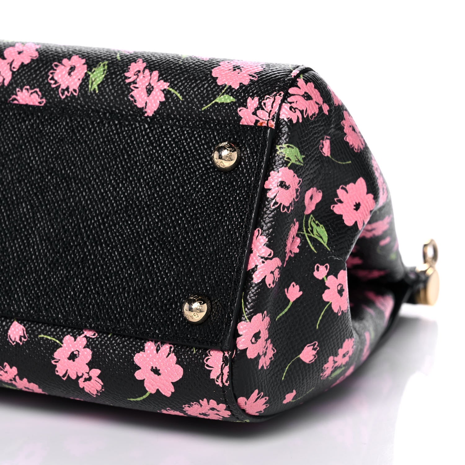 Dolce & Gabbana Dauphine Flower Print Medium Miss Sicily Satchel Black 9 of 20