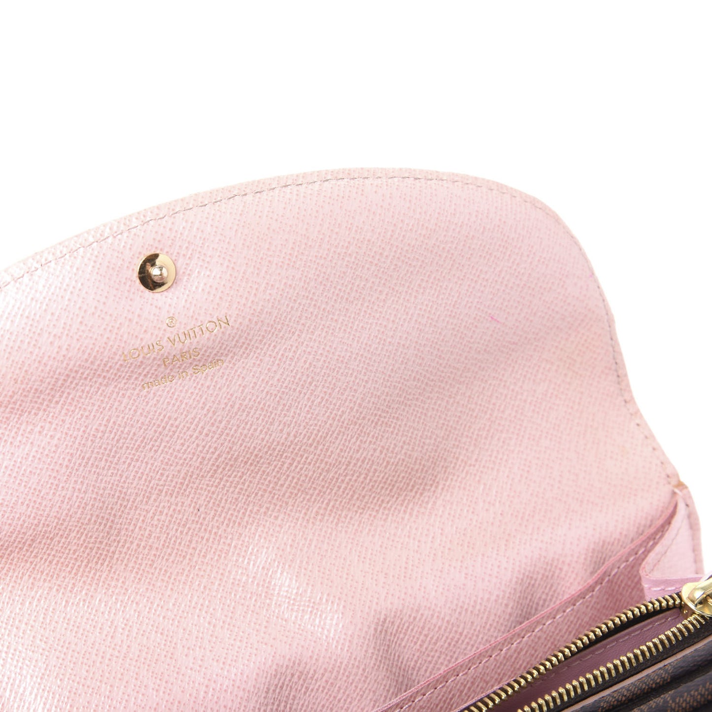 Damier Ebene Caissa Wallet Rose Ballerine