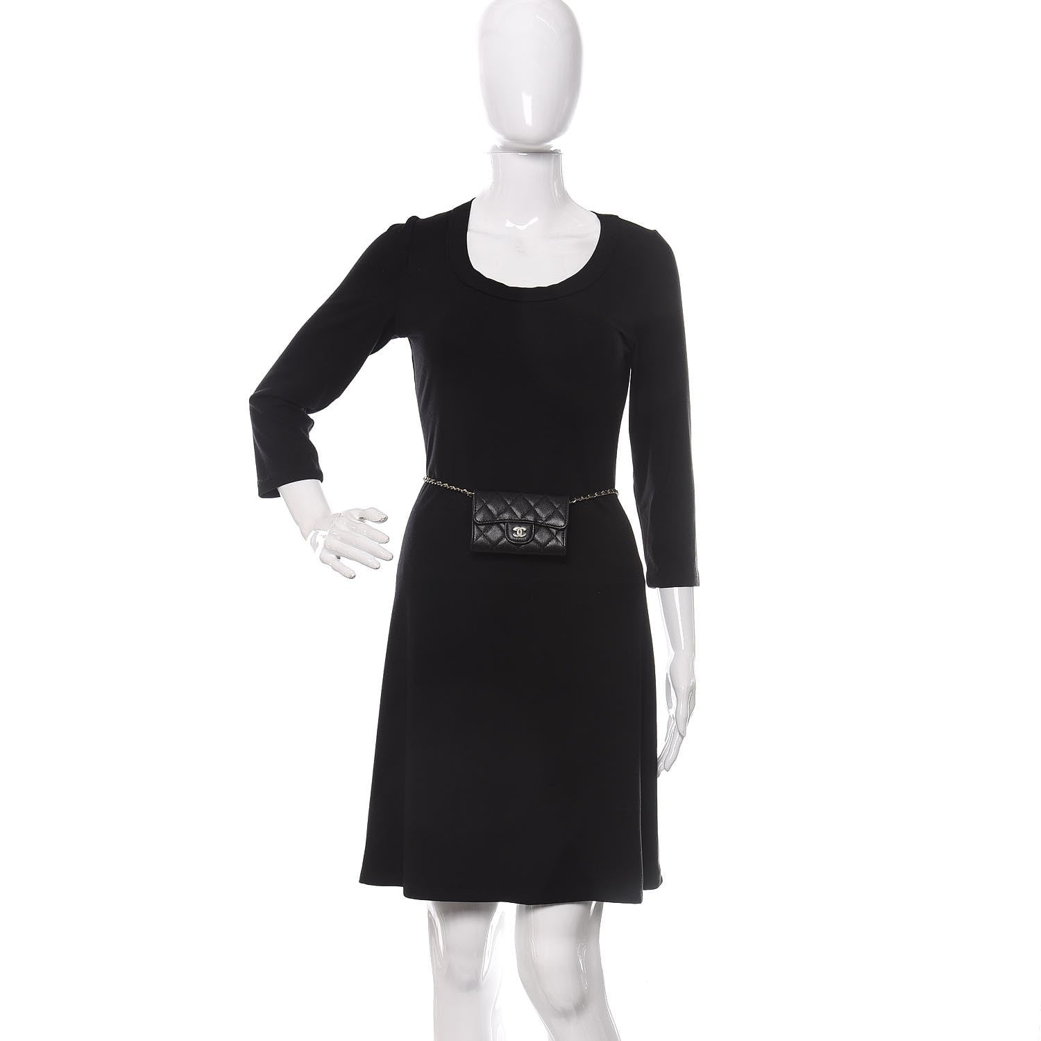 Chanel Caviar Quilted Belt Bag Black 2 of 9