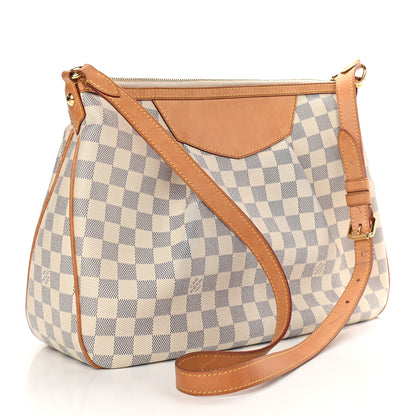 Louis Vuitton Damier Azur Siracusa MM 3 of 11