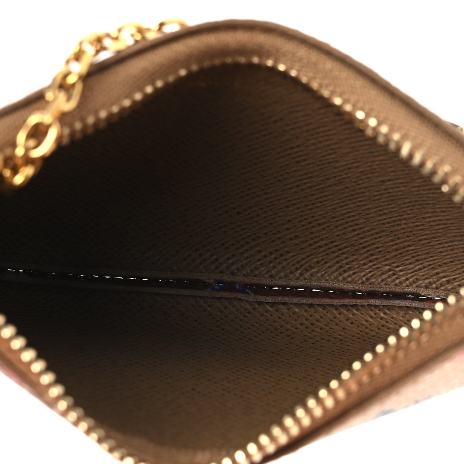 Louis Vuitton Metallic Monogram LV Garden Key Pouch Gold 6 of 8
