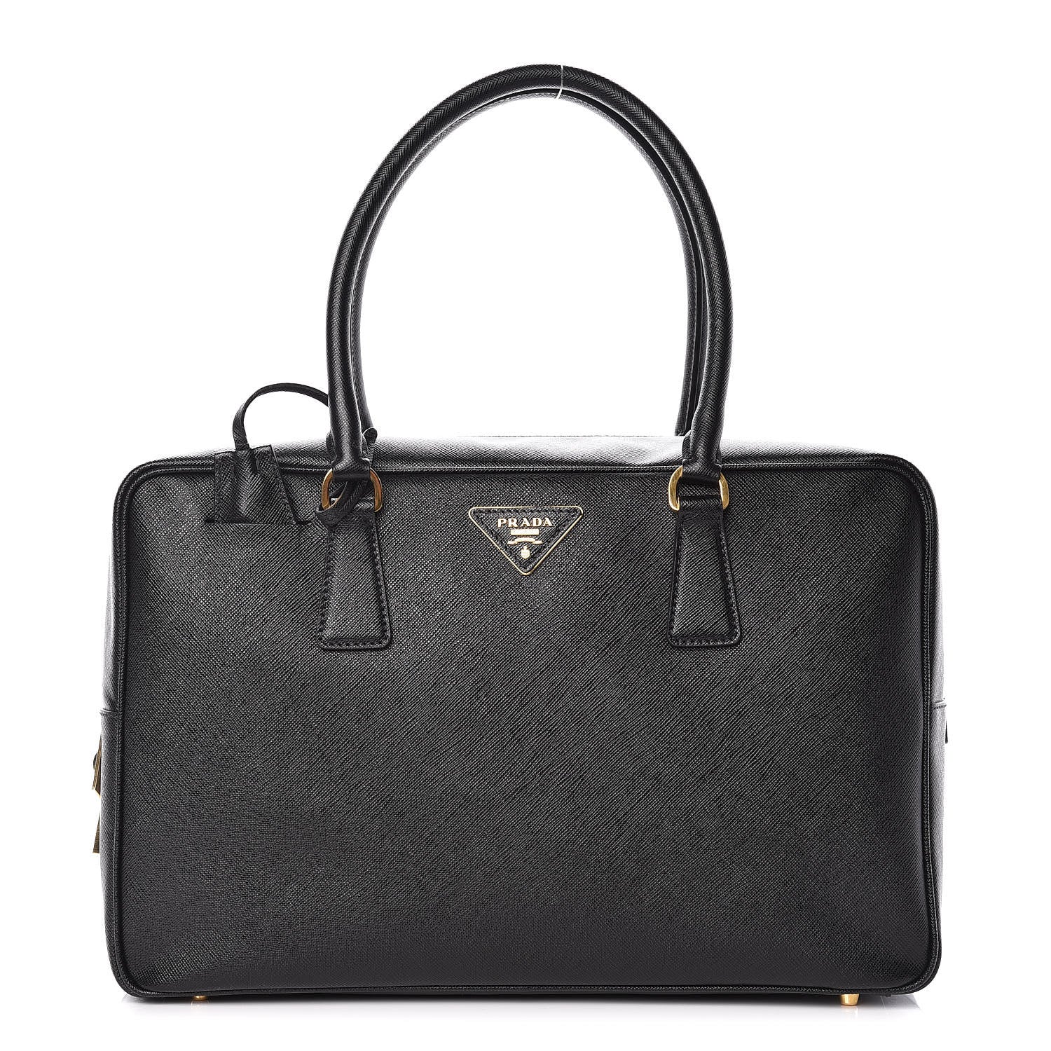 Prada Saffiano Lux Bauletto Nero Black 1 of 11