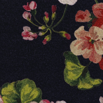 Gucci Wool Monogram Blooms Print Scarf Navy 4 of 4