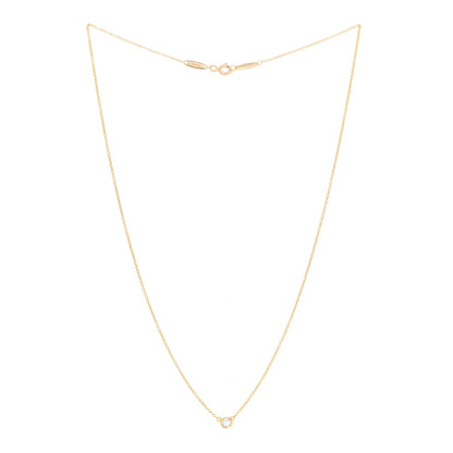 Tiffany 18K Yellow Gold Diamond .08ct Elsa Peretti Diamonds by the Yard Pendant Necklace 3 of 6