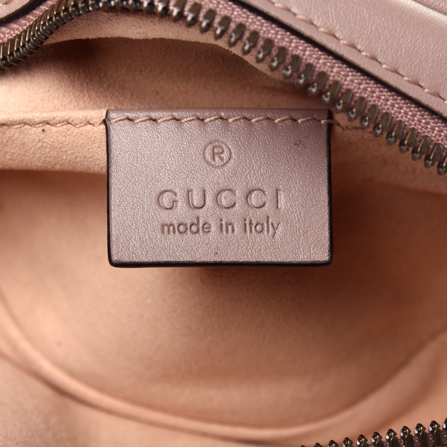 Gucci Calfskin Matelasse GG Marmont Belt Bag 95 38 Porcelain Rose 6 of 13