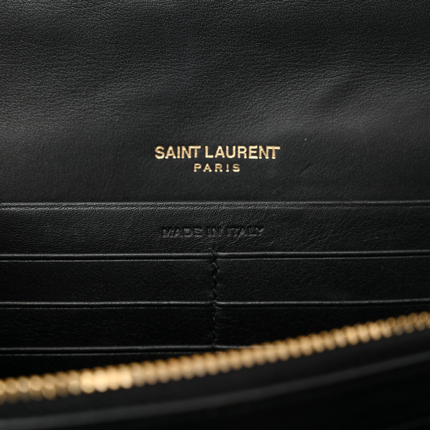 Saint Laurent Patent Calfskin Matelasse Monogram Vicky Chain Bag Black 6 of 12