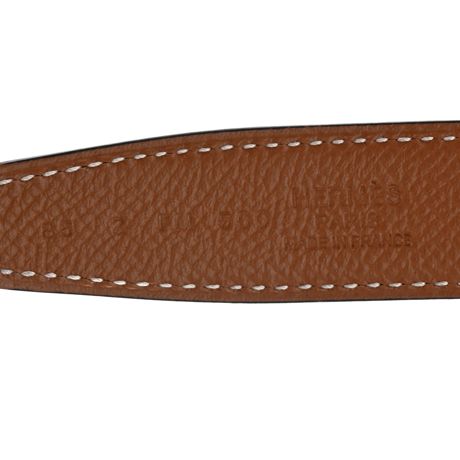Hermes Swift Epsom 24mm Gamma Belt 85 Black Gold 3 of 6