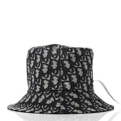 Christian Dior Oblique Reversible Teddy-D Brim Bucket Hat 57 Blue 7 of 13