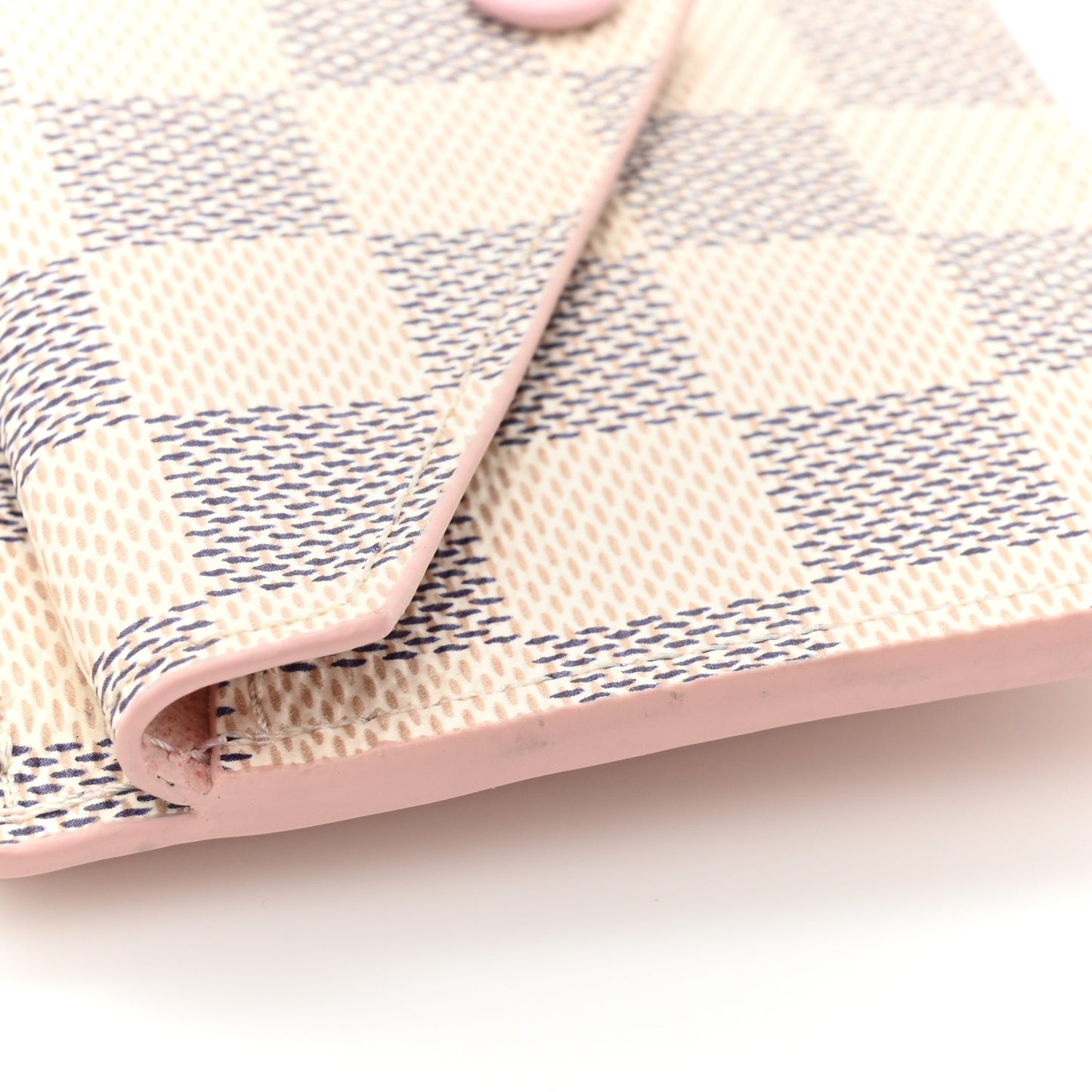 Damier Azur Recto Verso Card Holder Rose Ballerine