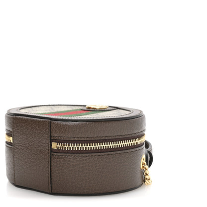 Gucci GG Supreme Monogram Top Handle Web Mini Ophidia Round Shoulder Bag Brown 10 of 11