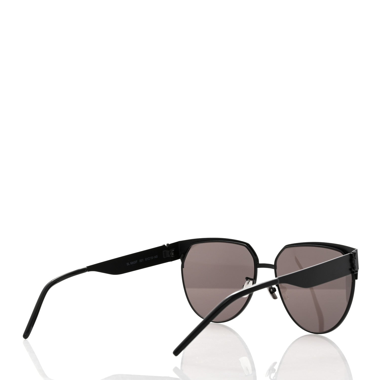 Saint Laurent Aged Metal Cat Eye SLM43 Sunglasses Black 4 of 7