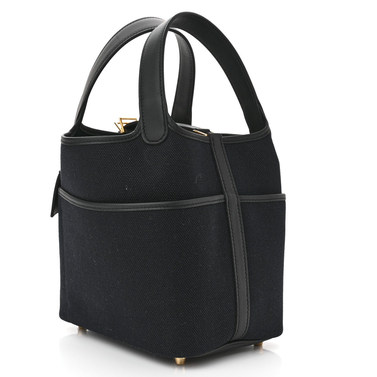Hermes Toile Goeland Swift Cargo Picotin Lock 18 Black 3 of 10