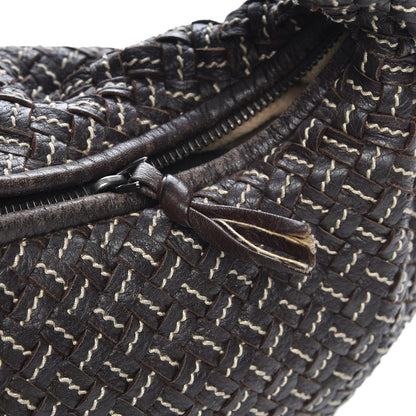 Bottega Veneta Nappa Stitched Intrecciato Medium Veneta Hobo Ebano 9 of 9
