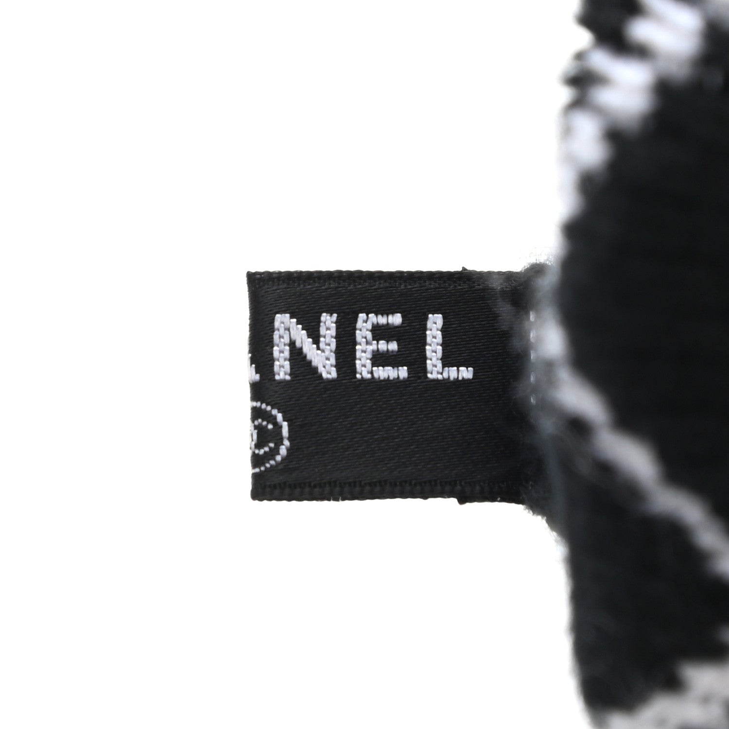 Chanel Cashmere Blend CC Gloves Black White 4 of 6