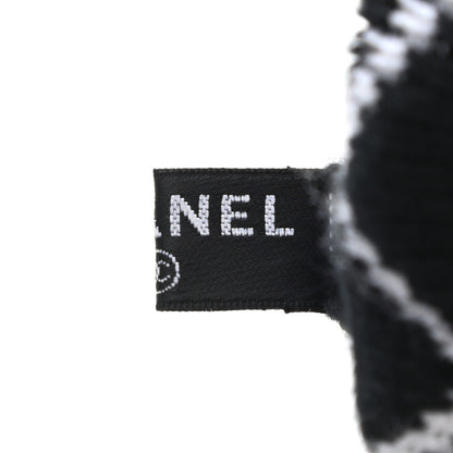 Chanel Cashmere Blend CC Gloves Black White 4 of 6