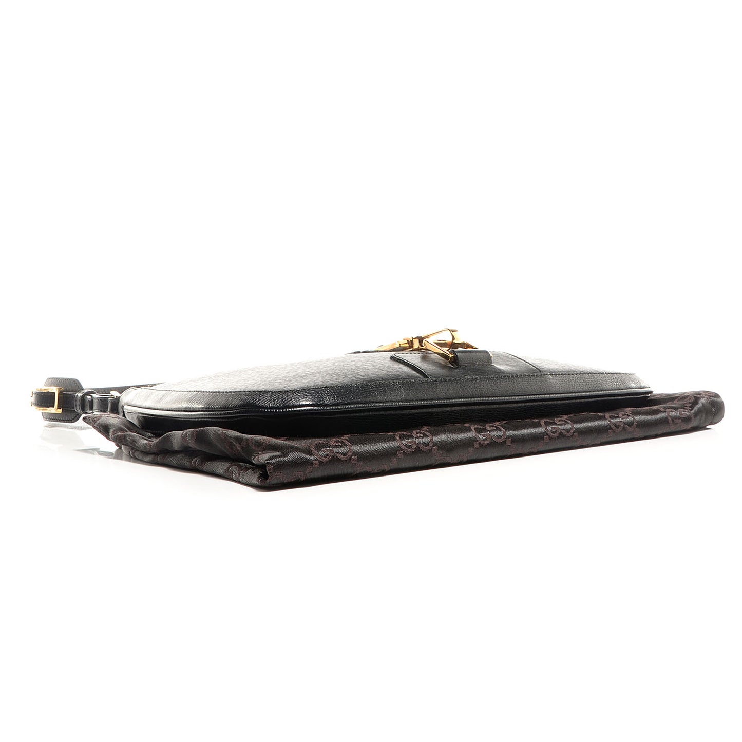 Leather Medium Hobo Black