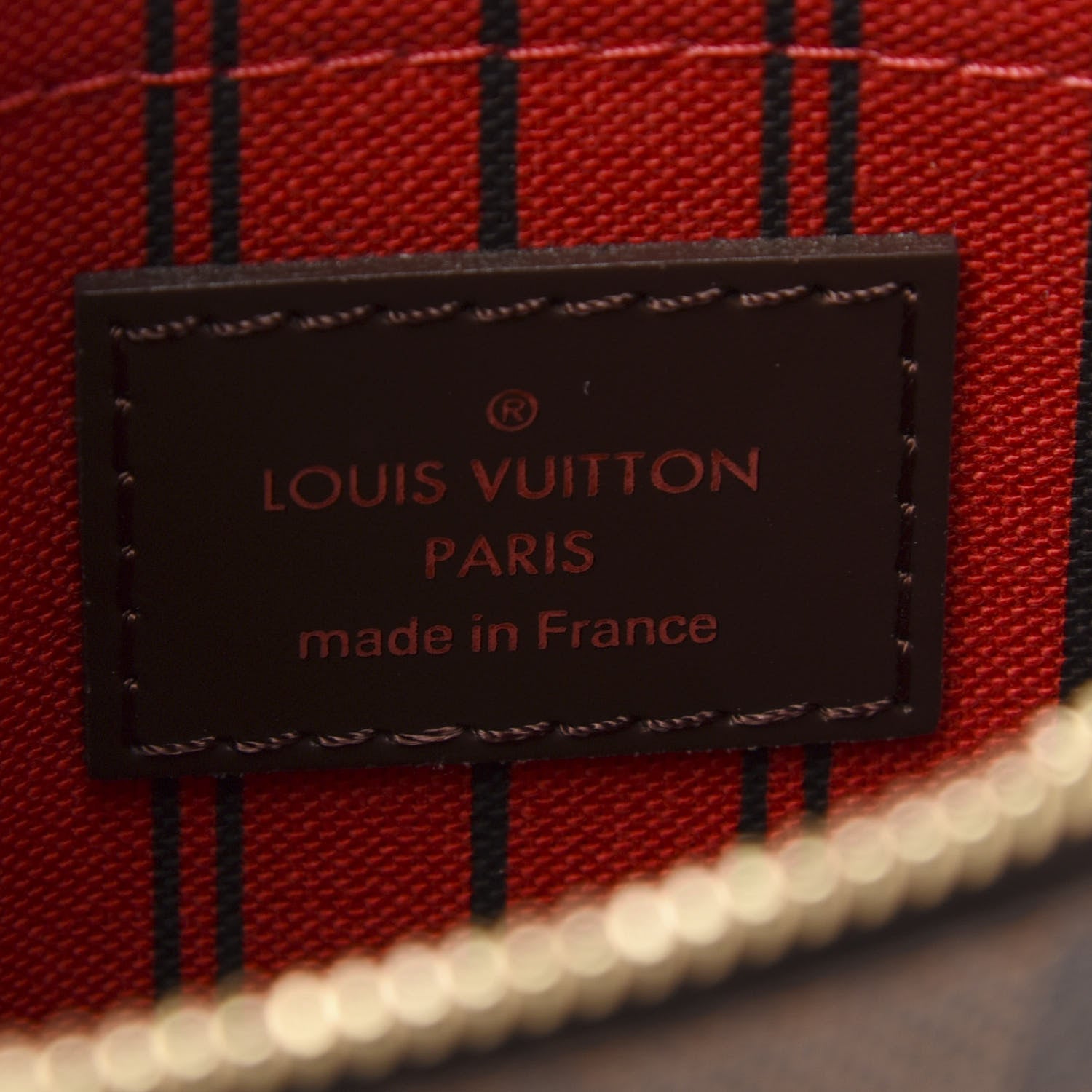 Louis Vuitton Damier Ebene Neverfull MM GM Pochette 6 of 7