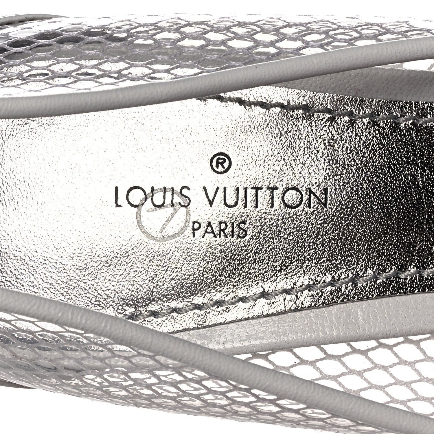 Louis Vuitton Calfskin Mesh PVC Urban Twist Pumps 36 White 7 of 8