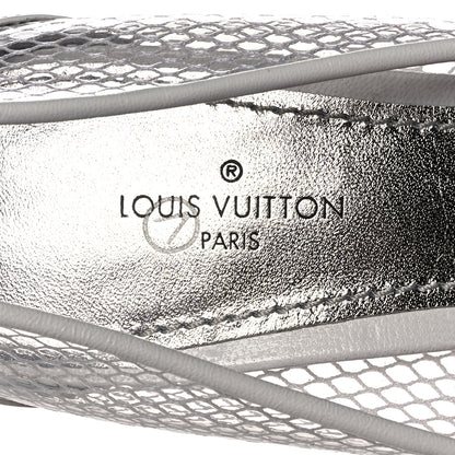 Louis Vuitton Calfskin Mesh PVC Urban Twist Pumps 36 White 7 of 8