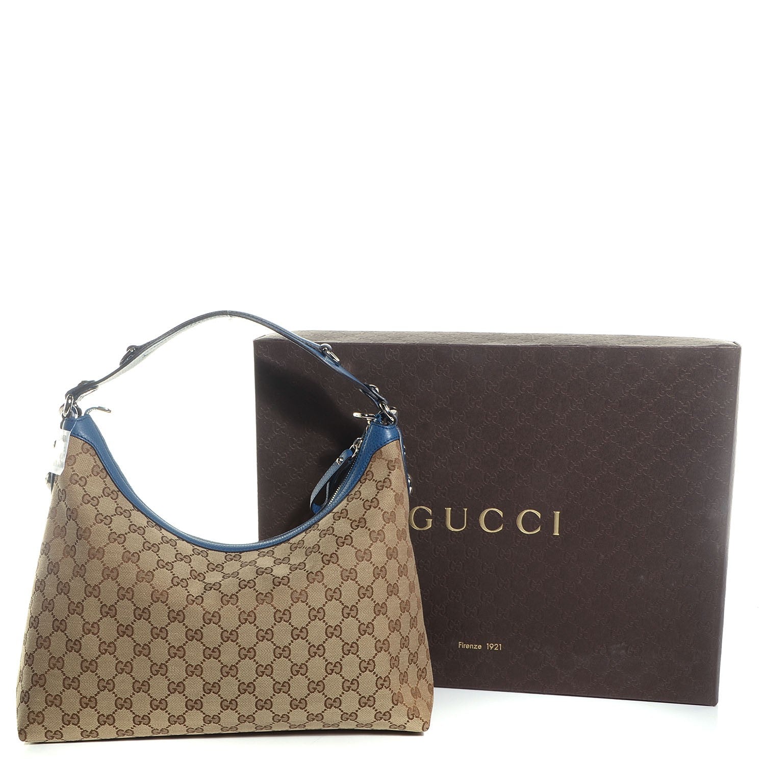 Gucci Monogram Medium Icon Bit Hobo Turquoise 5 of 9
