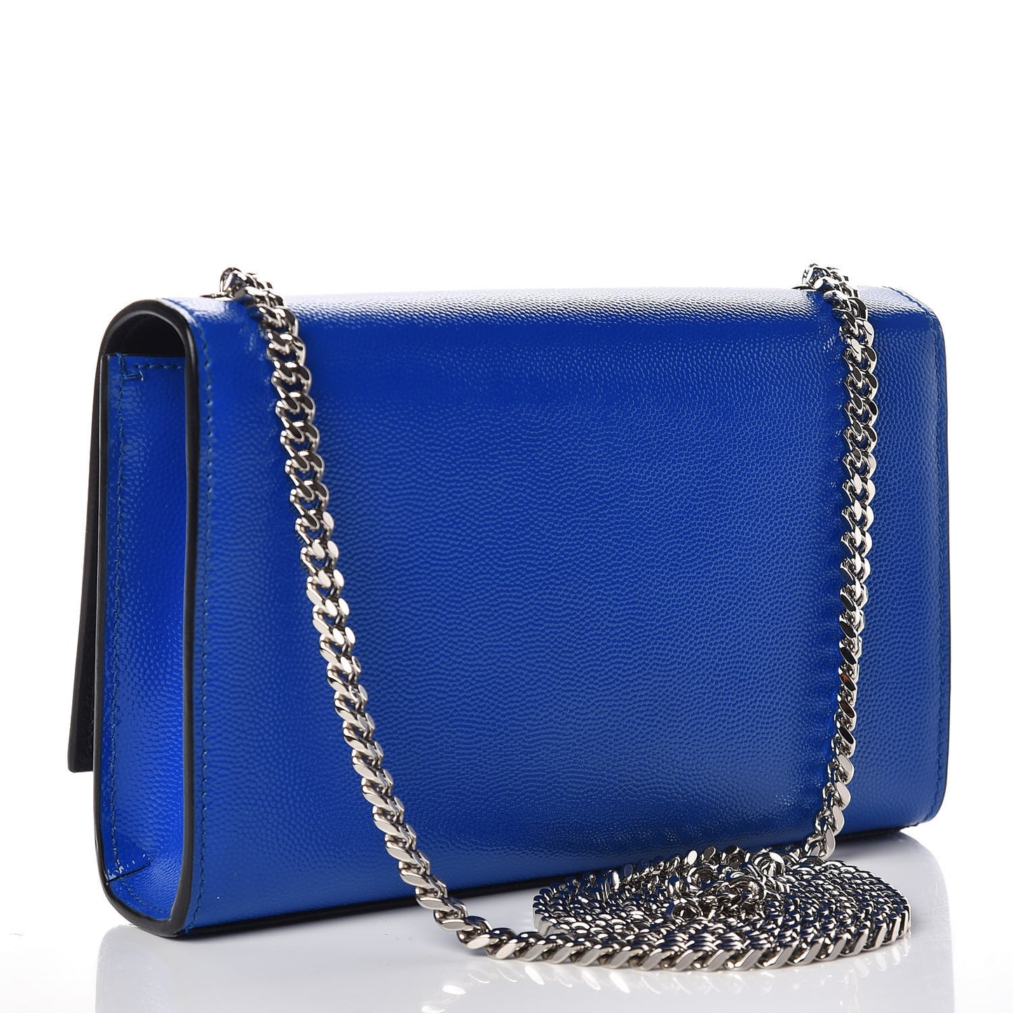 Grain De Poudre Small Classic Monogram Kate Satchel Royal Blue