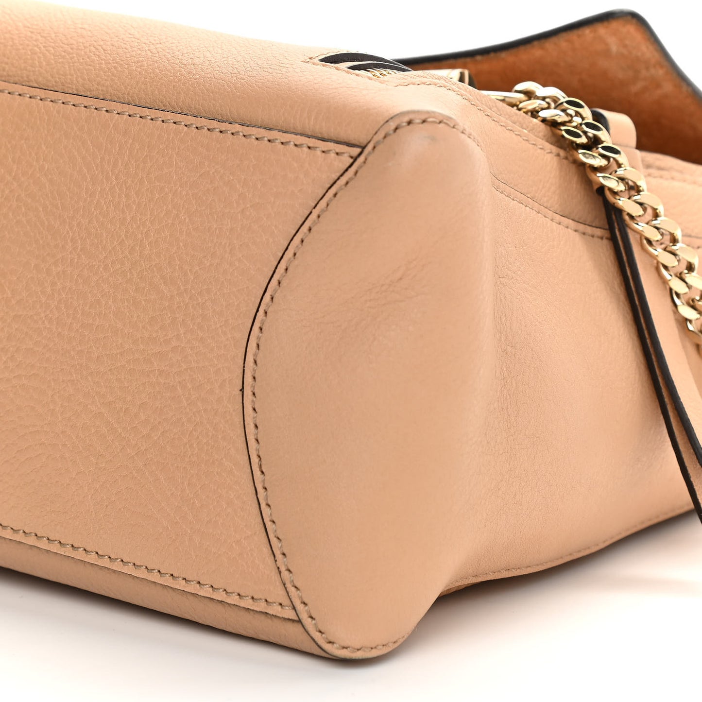 Calfskin Small Faye Day Shoulder Bag Blush Nude