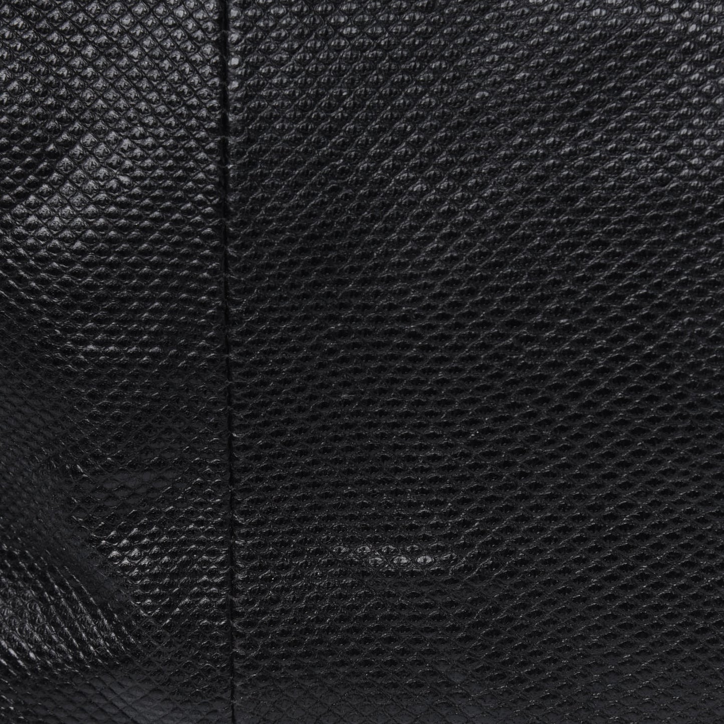 Calfskin Lizard Embossed Boat Pochette Black