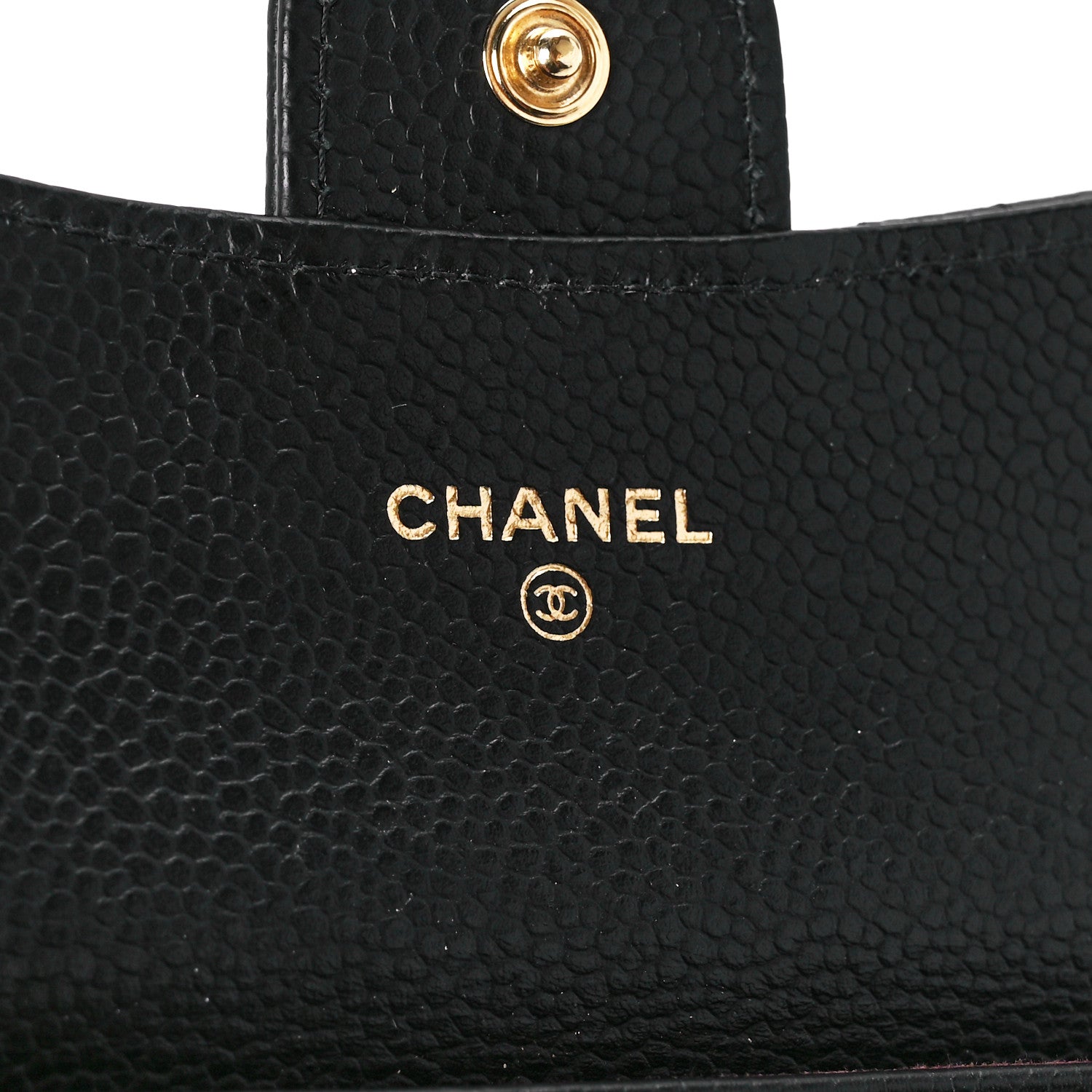 Chanel Caviar Quilted Flap Card Holder Wallet Black 6 of 12
