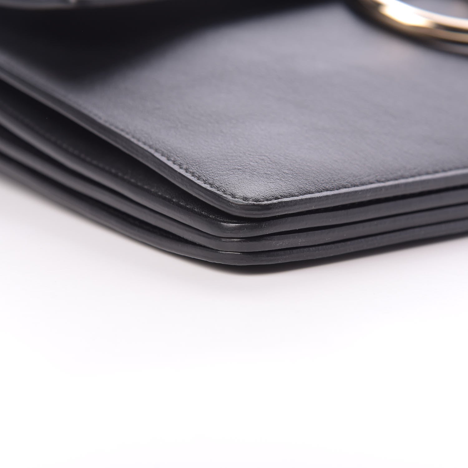 Chloe Suede Calfskin Medium Faye Shoulder Bag Black 9 of 10